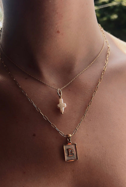 Ocean Drive Initial Necklace - Water Resistant