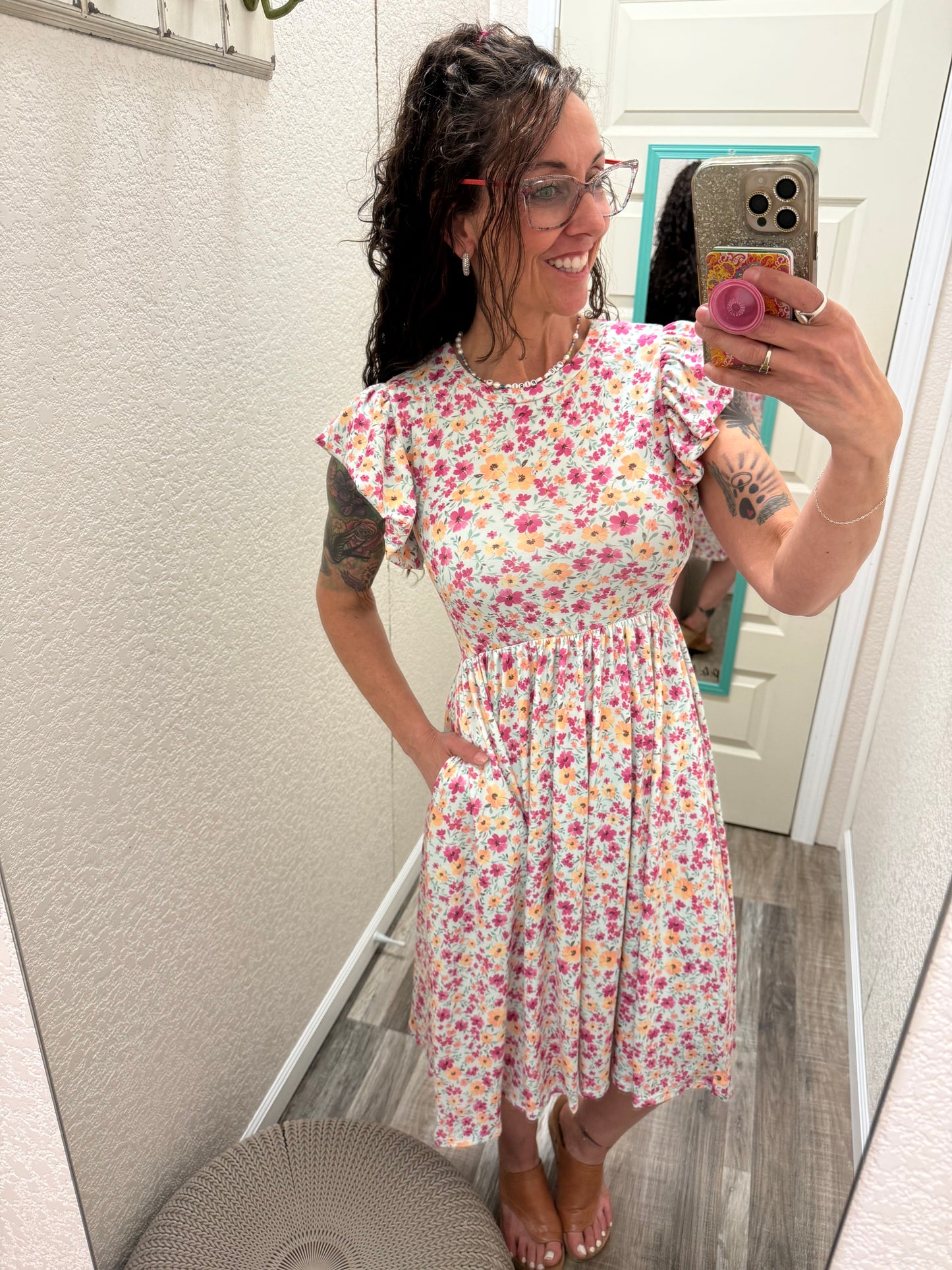 Brunch Please Midi Length Dress