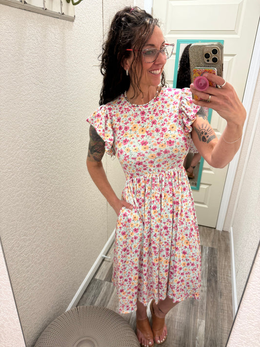 Brunch Please Midi Length Dress