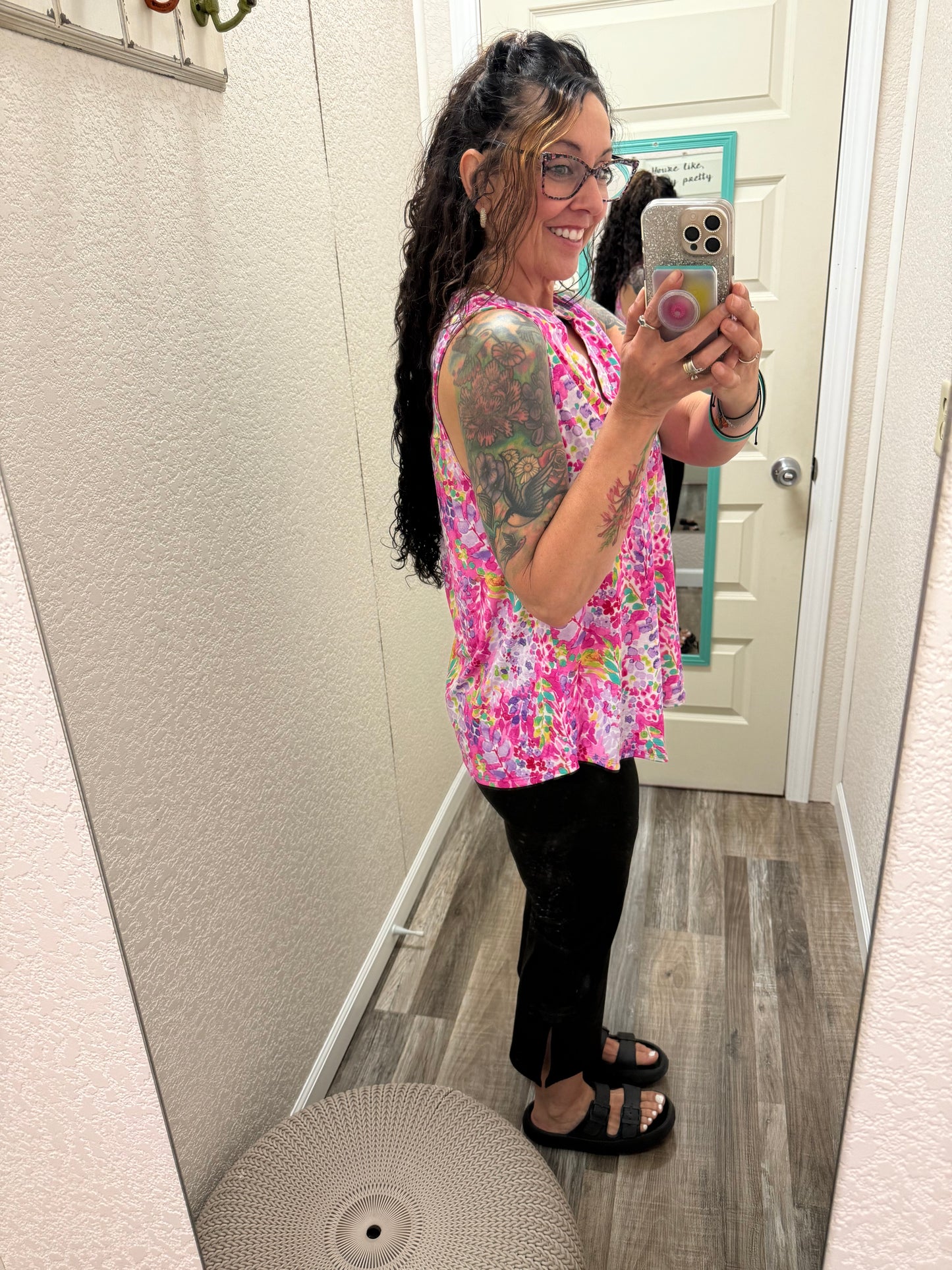 Lizzy - Magenta Spring Fling - Tank