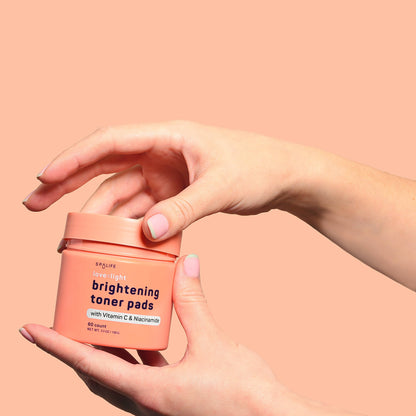 Love + light Korean Skincare Brightening Toner Pads - 60 Ct