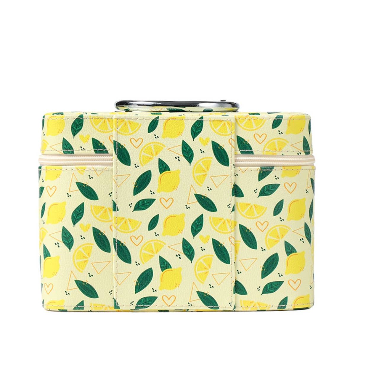 Ladies Large Lemon Makeup Train Case