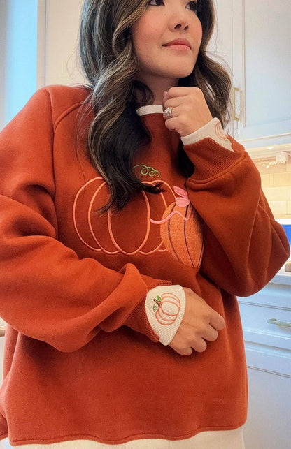 Pretty Little Pumpkins™ LayerPop™ Duo Cuff Sweatshirt