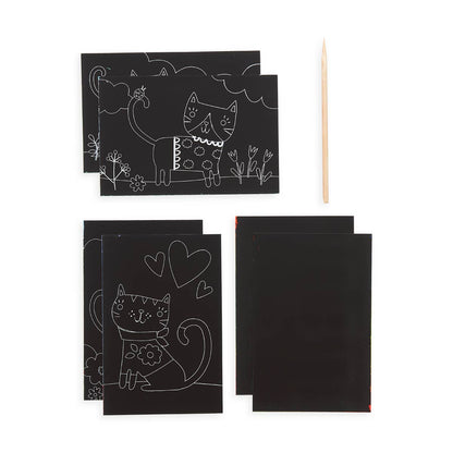 Cutie Cats Scratch & Scribble: Mini Kit - (7 PC Set)