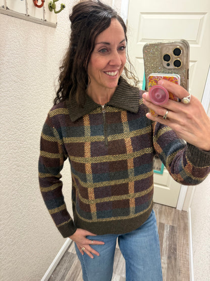 Checkmate HALF ZIP SWEATER