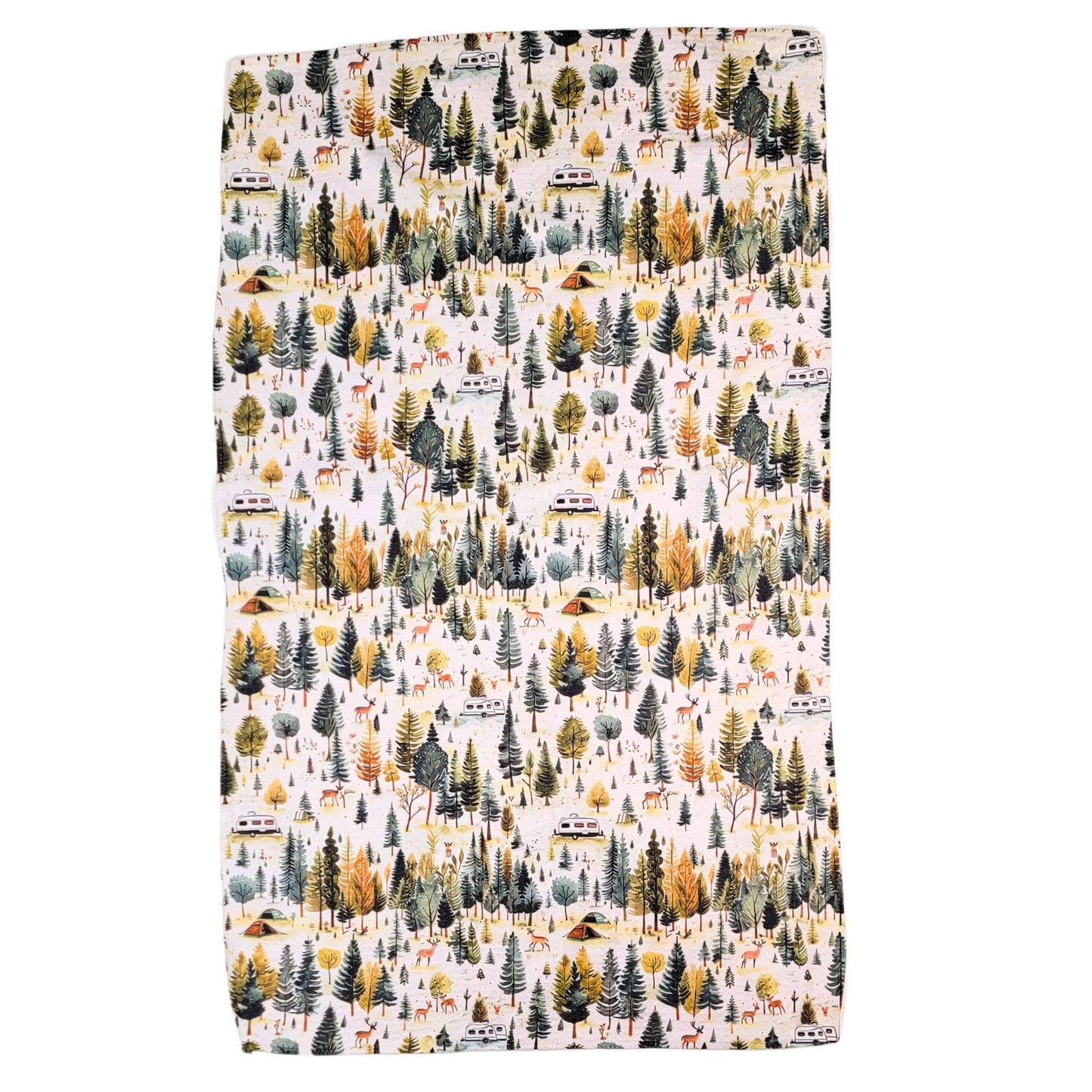 Summer Camping Trip Kitchen Tea Towel -