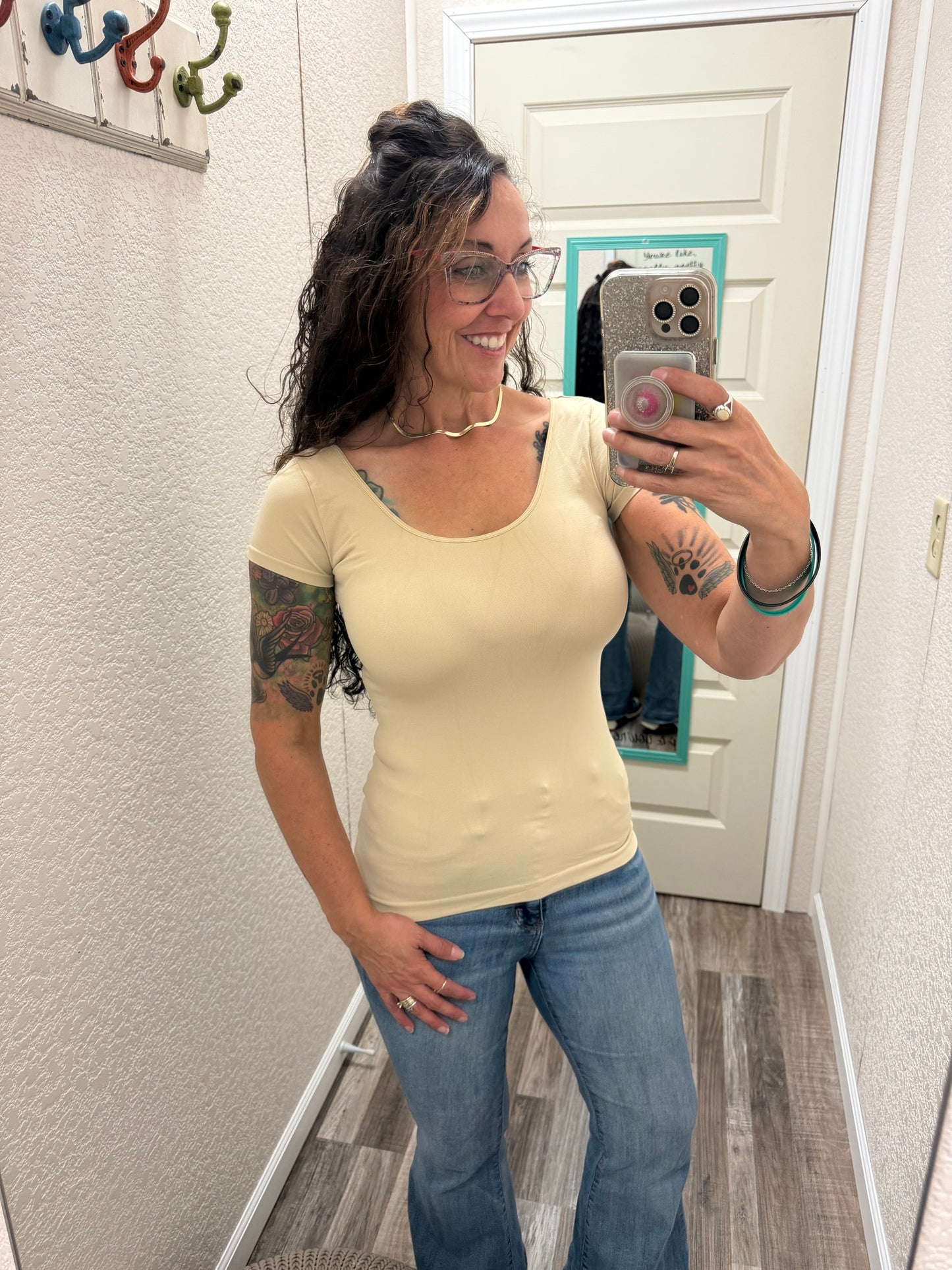 Trust Me Short Sleeve Top - One Size