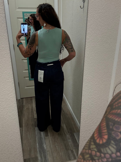 Jasmine Mid Rise Wide Leg Jeans