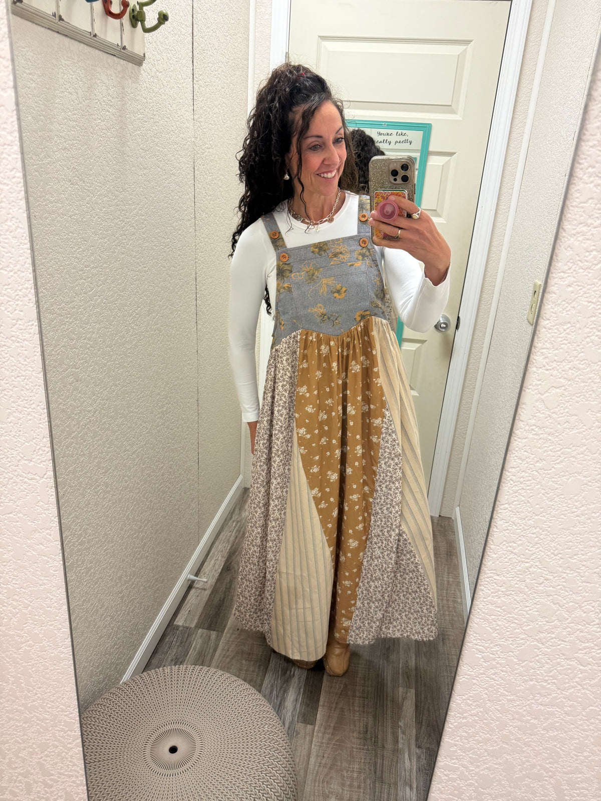 Autumn Overall Dress