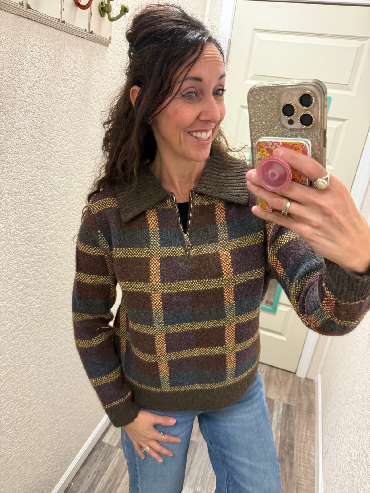 Checkmate HALF ZIP SWEATER