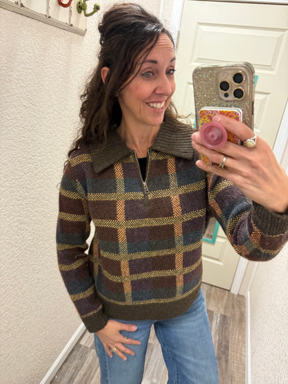 Checkmate HALF ZIP SWEATER