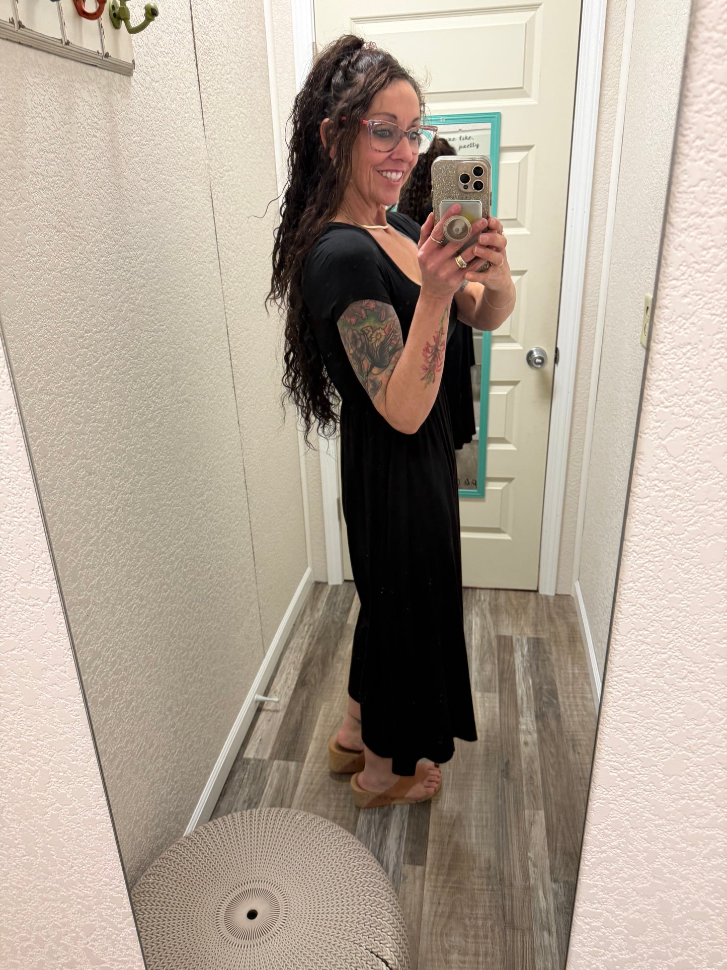 Jump Jump - Short Sleeve Cropped Jumpsuit