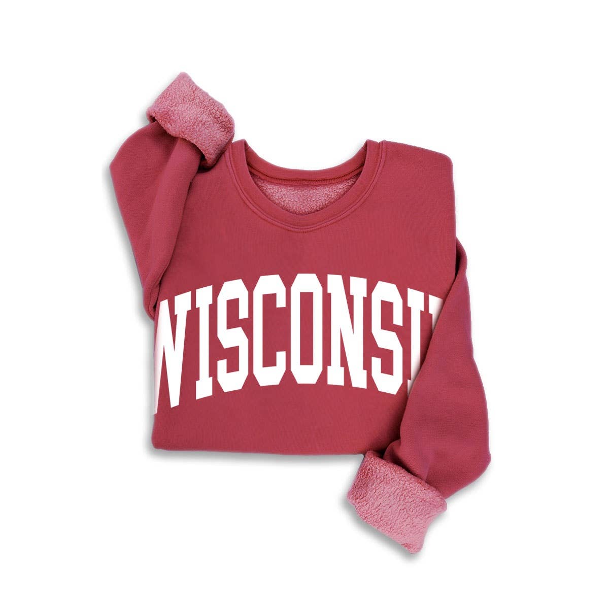 WISCONSIN MINERAL SWEATSHIRTS: MINERAL SCARLETTE RED