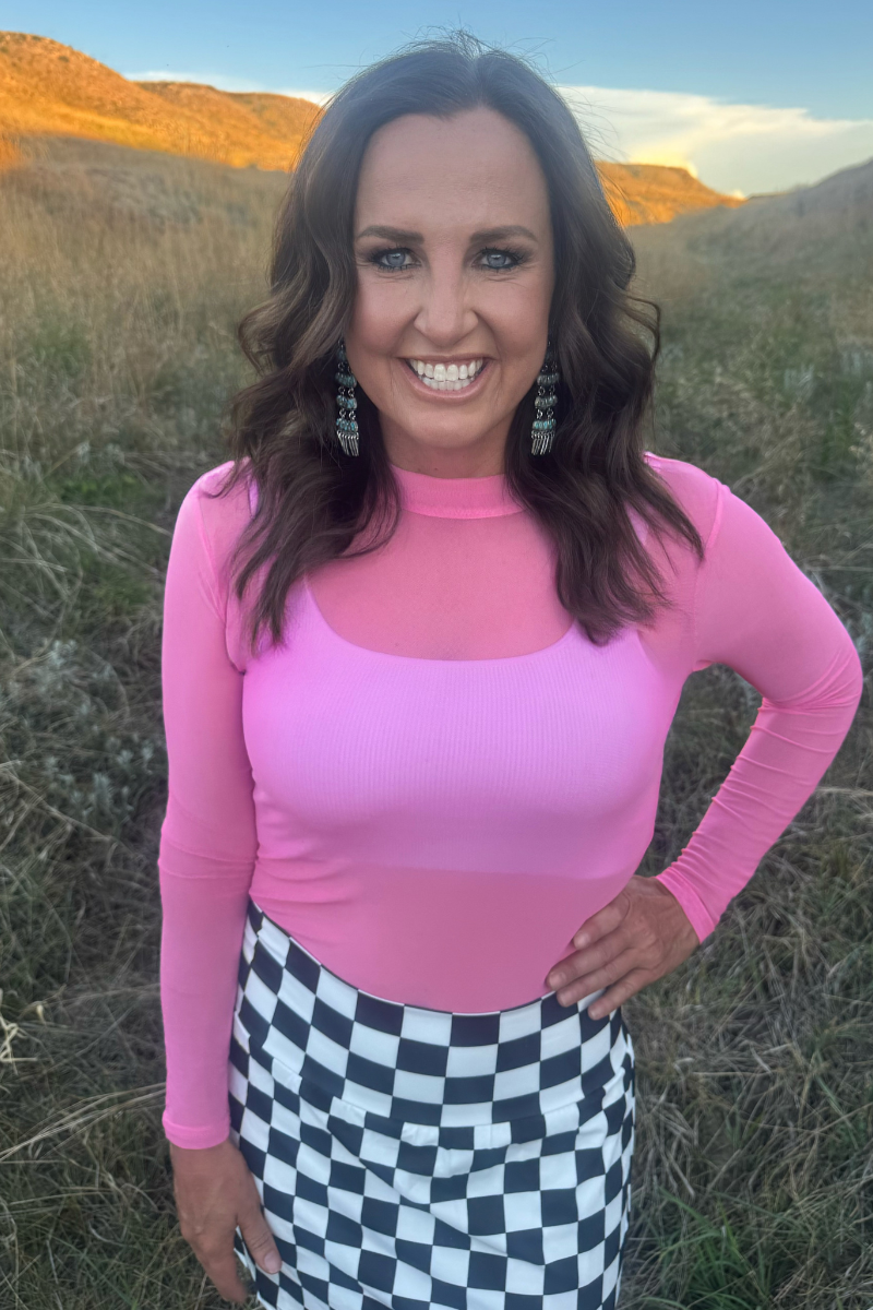 Meshed Out Light Pink Top