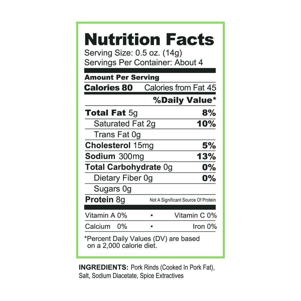 Dill Pickle Pork Rinds  1.75oz Bag