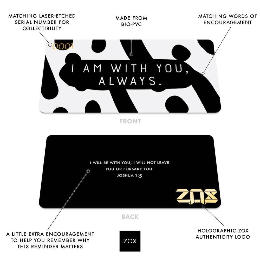 I Am With You, Always Bible Verse Bracelet