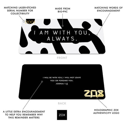 I Am With You, Always Bible Verse Bracelet