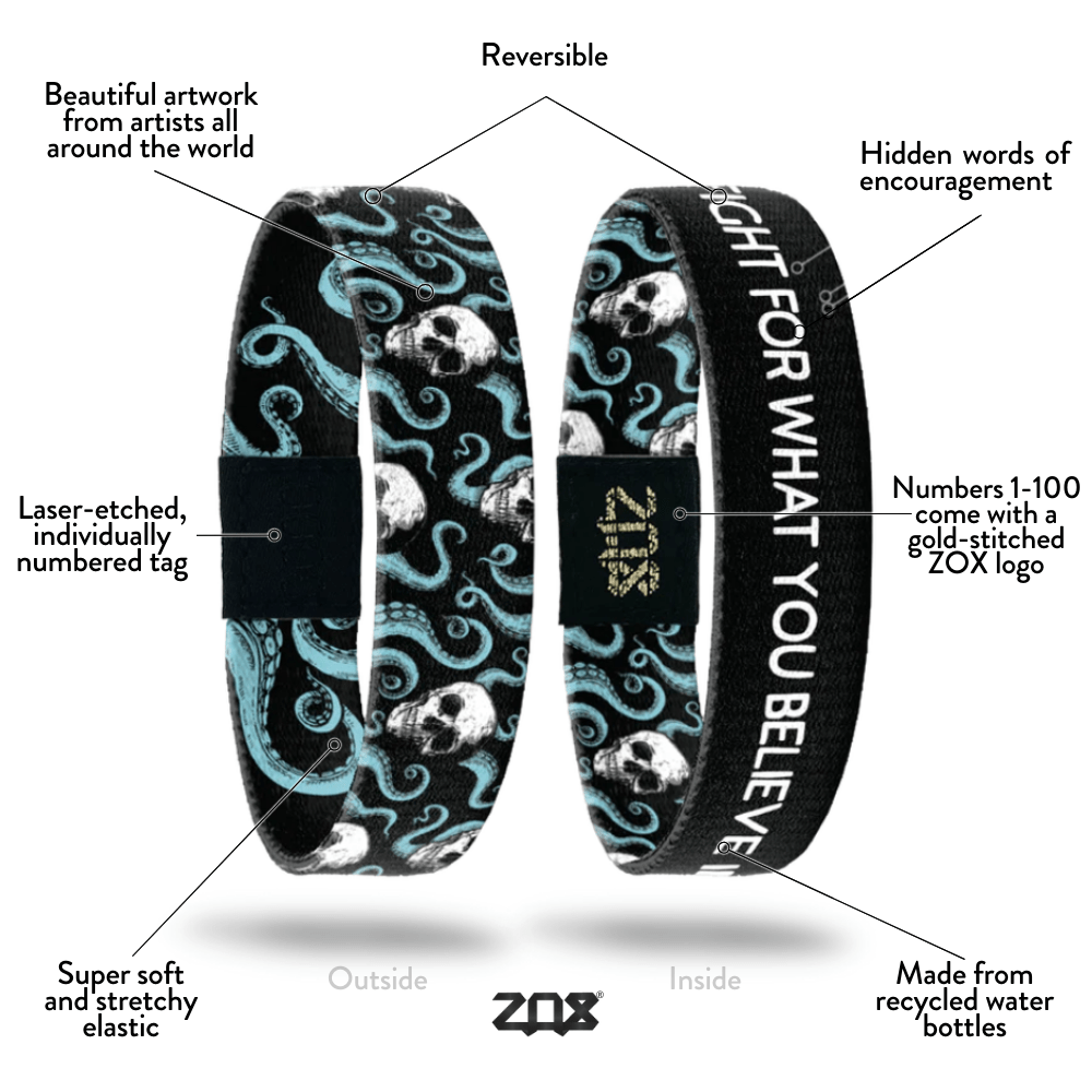 Fight For What You Believe In Interactive AffirmatioBracelet