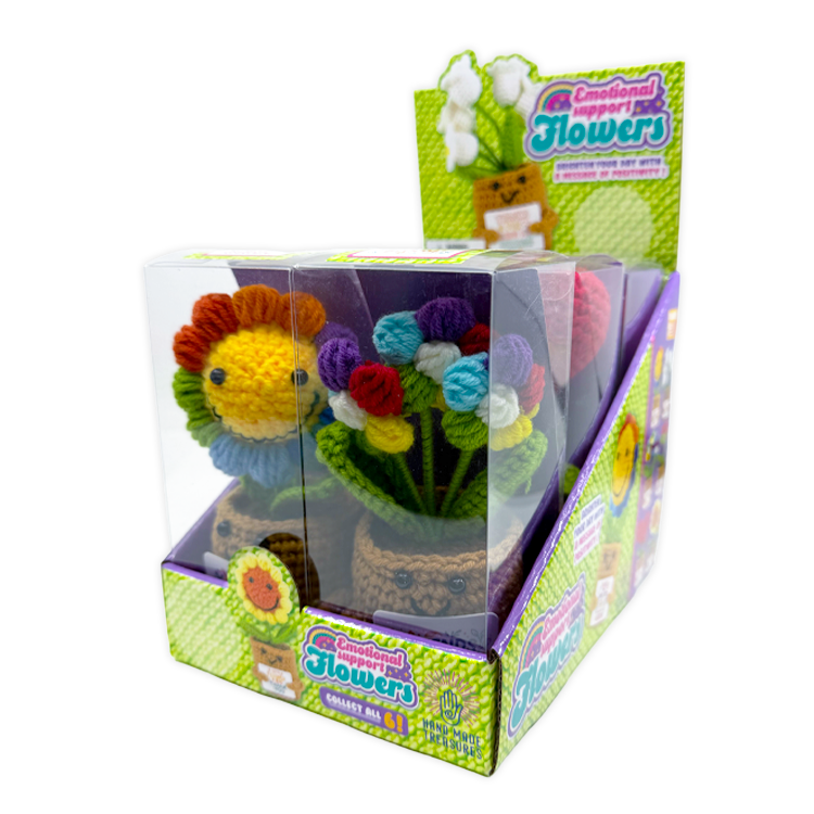 Emotional Support Keepsake Crochet Plush Flowers Wholesale