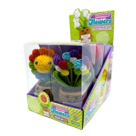 Emotional Support Keepsake Crochet Plush Flowers Wholesale