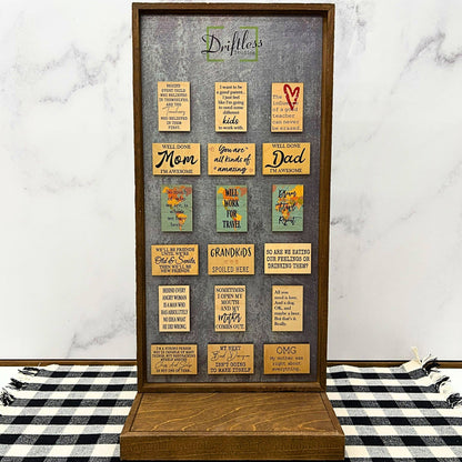 Dream Travel Repeat - Wood Magnet-l