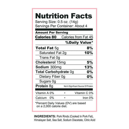 Pink Salt & Vinegar Pork Rinds 1.75 oz
