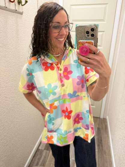 Daisy Mae Short Sleeve Hoodie
