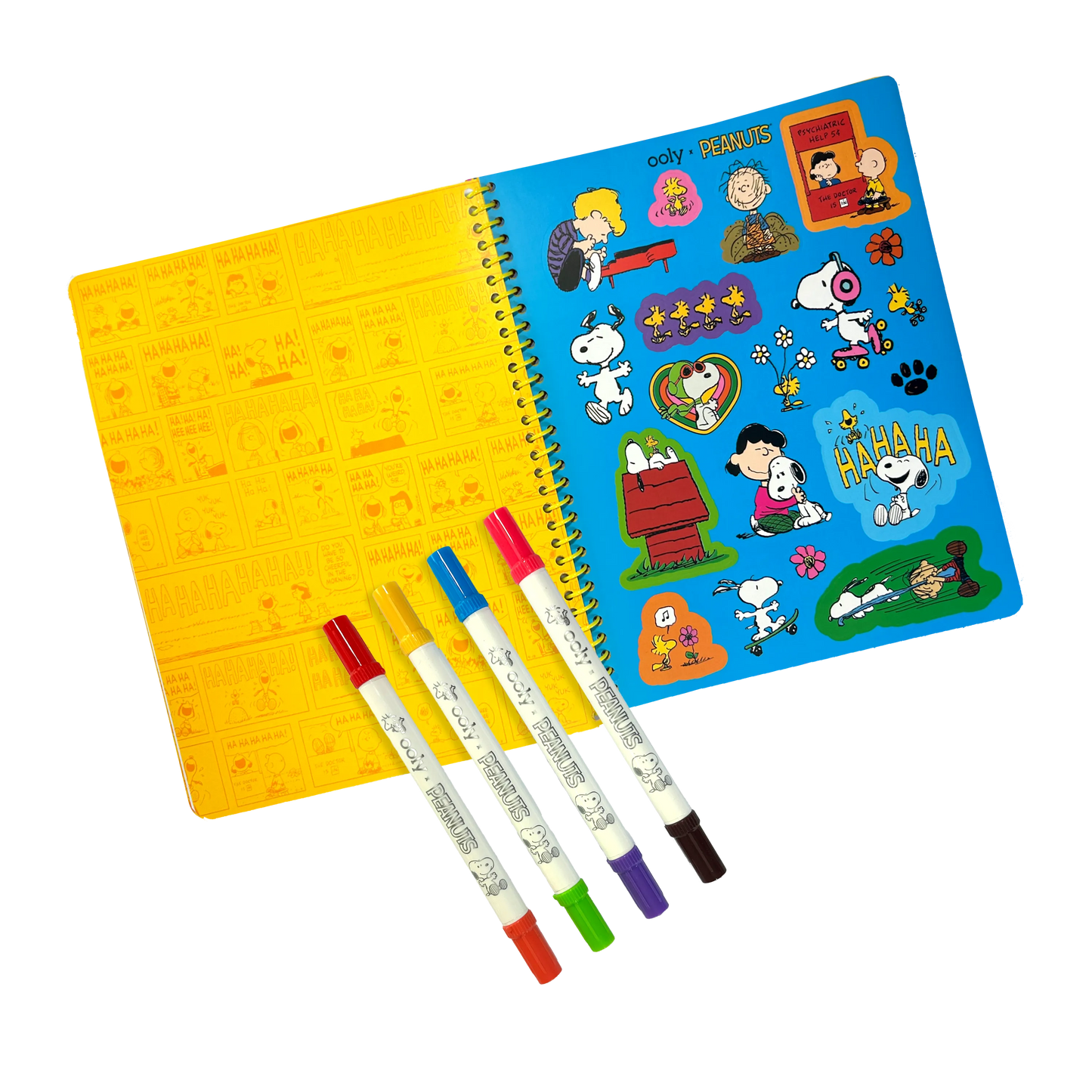 Peanuts Activity Travel Kit & 4 Double-Ended Markers