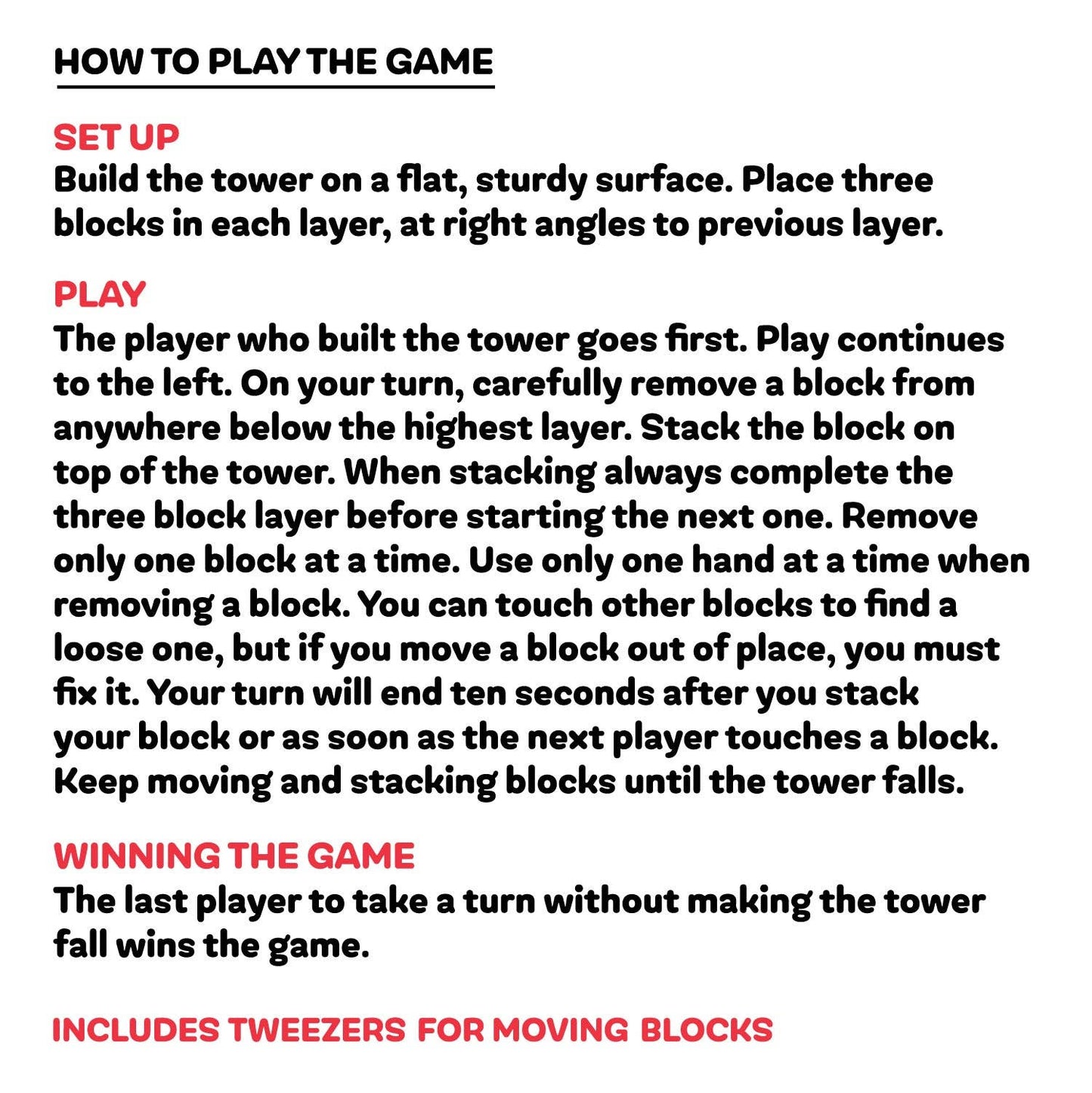 Mini Tumble Tower Wood Game