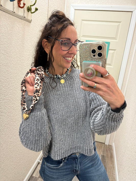 Leopard Scarf Necklace