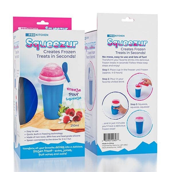 Pink Instant Slushie Maker Cup Includes Straw/Spoon