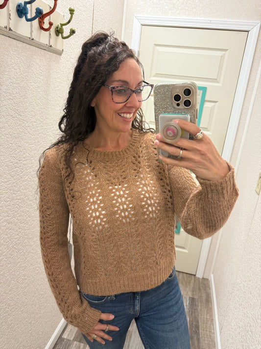 OhEmGee- Open Knit Sweater