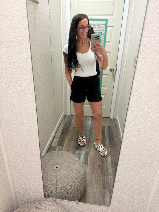 Chrissy Black Shorts