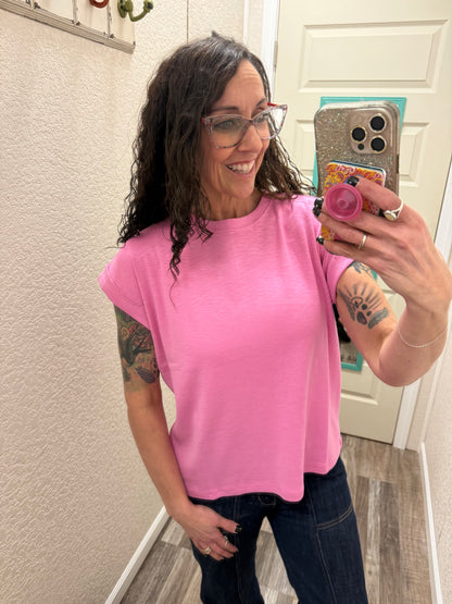 Rae Cuffed Sleeve Tee