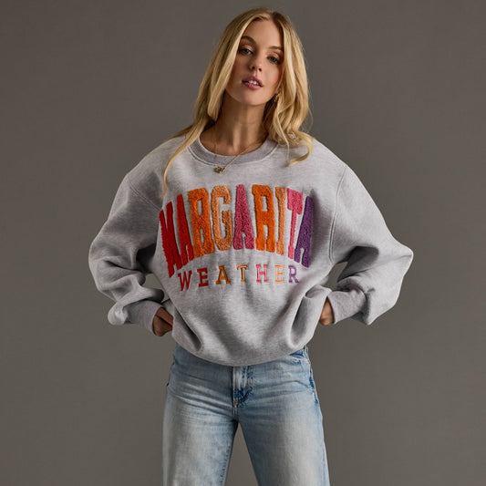 Margarita Weather Embroidered Sweatshirt