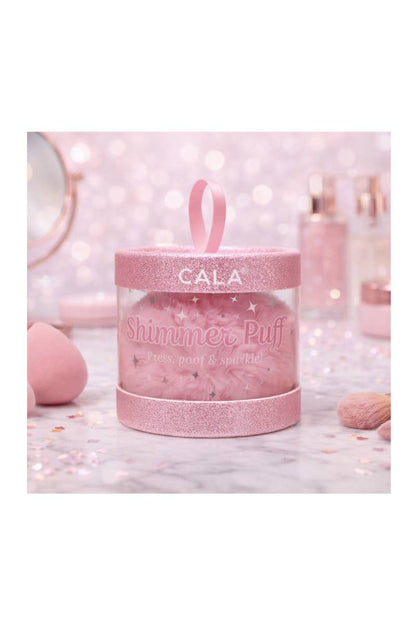 Pink Shimmer Puff for Face & Body -