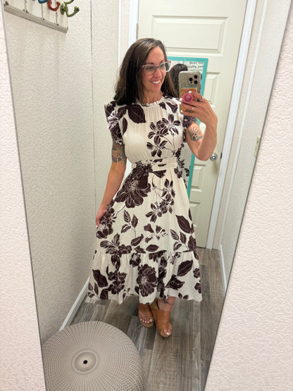 AnaBelle Flutter Sleeve Dress