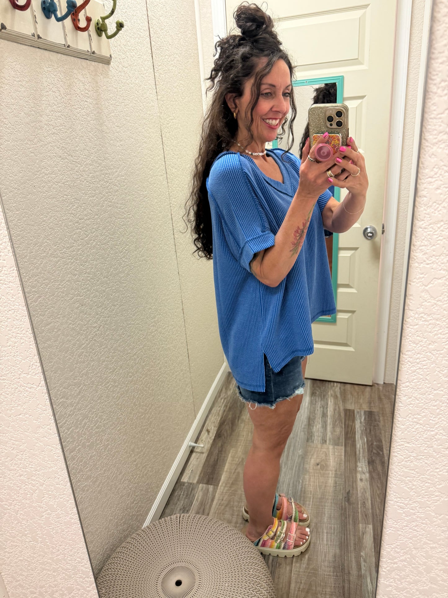 Courtney Corded V neck