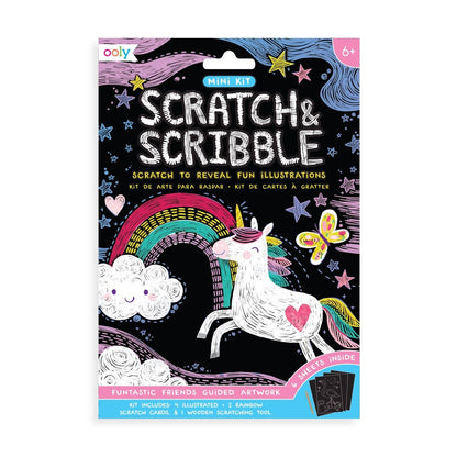 Funtastic Friends Scratch & Scribble: Mini Kit - (7 PC Set)