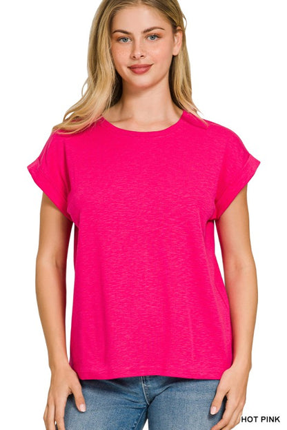 Rae Cuffed Sleeve Tee