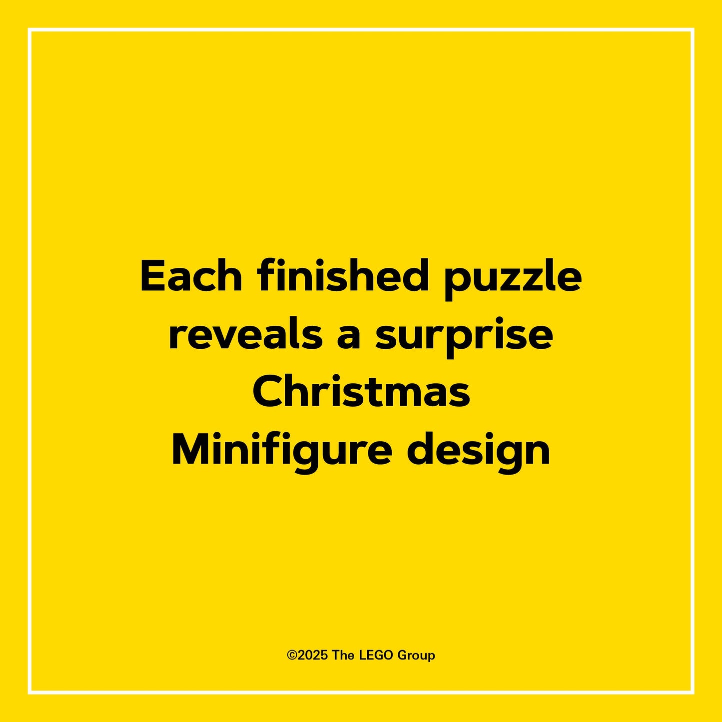 Christmas Edition LEGO Mystery Minifigure Mini Puzzle