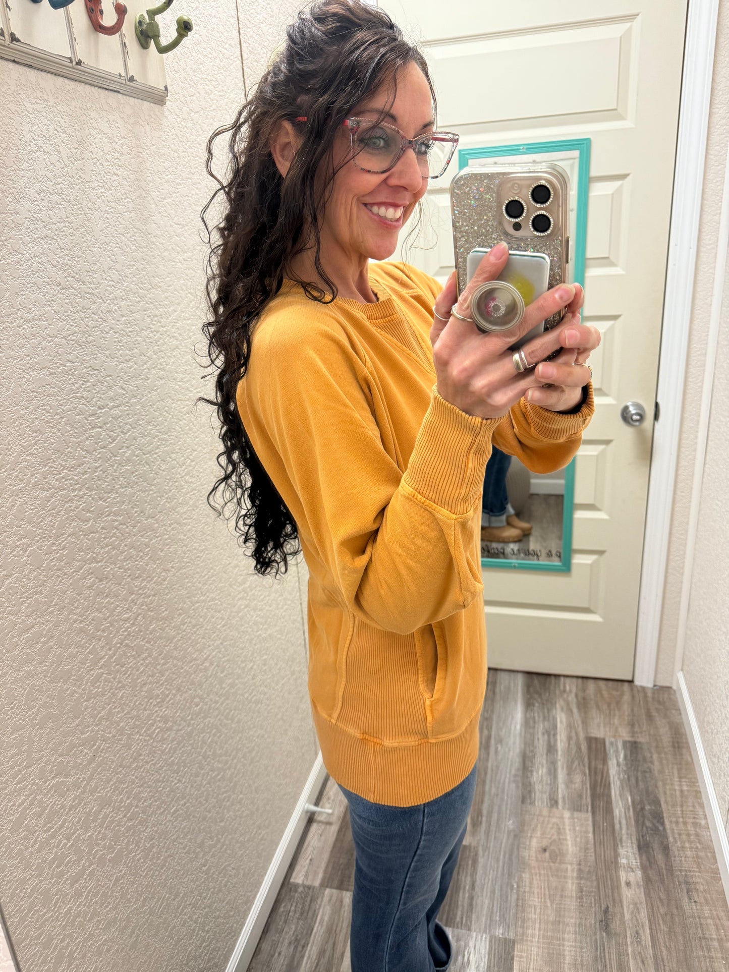 Donna Crewneck Sweatshirt With Pockets