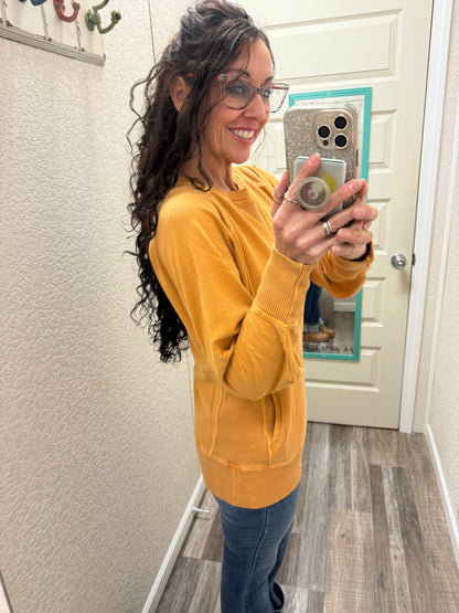 Donna Crewneck Sweatshirt With Pockets