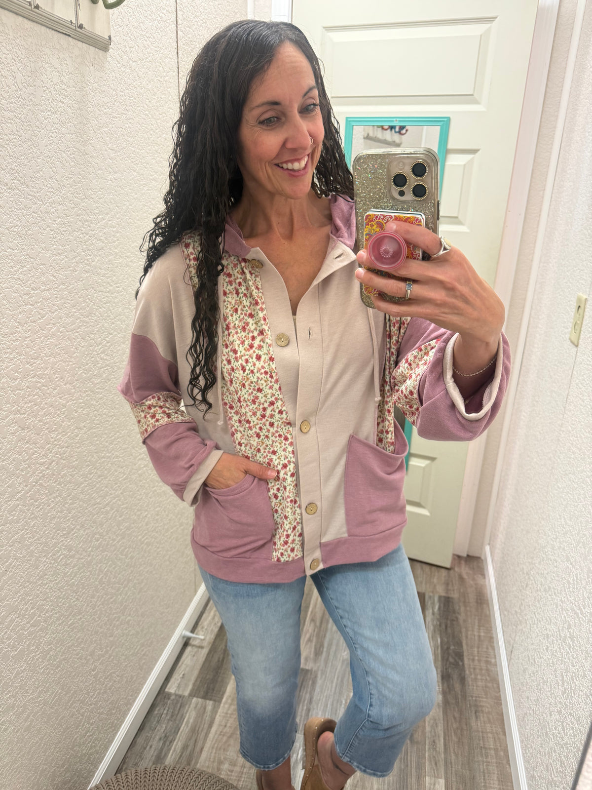 Hallie BUTTON DOWN Hoodie