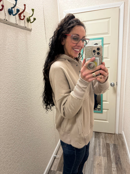 Addie Snap Front Fleece Hoodie