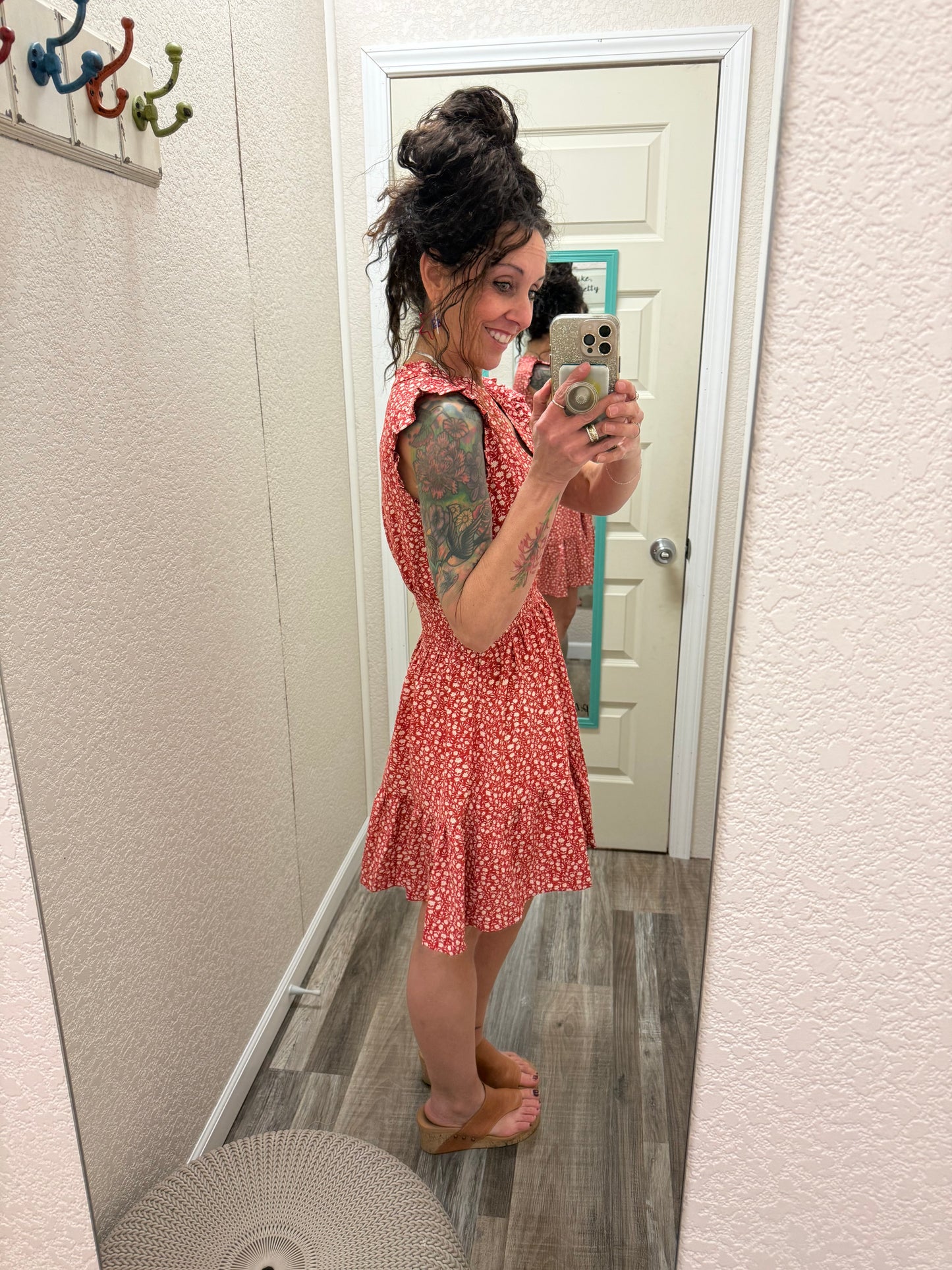 American Dreams Smocked Waist Dress