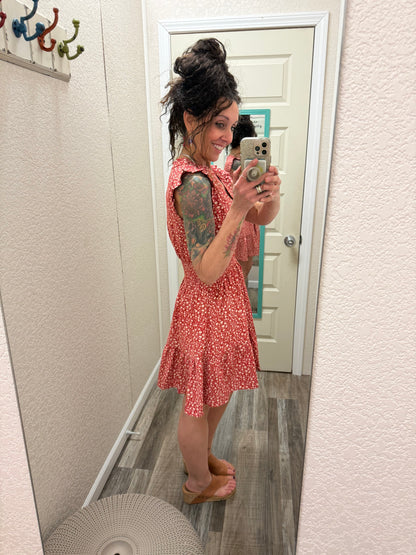 American Dreams Smocked Waist Dress