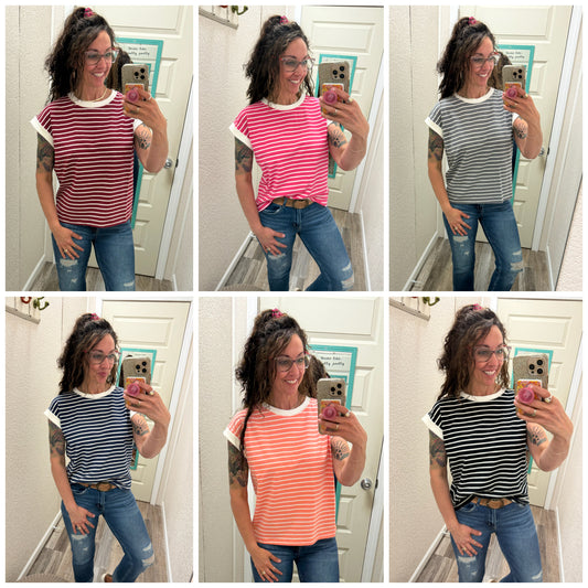Savannah Stripes Short Sleeve T