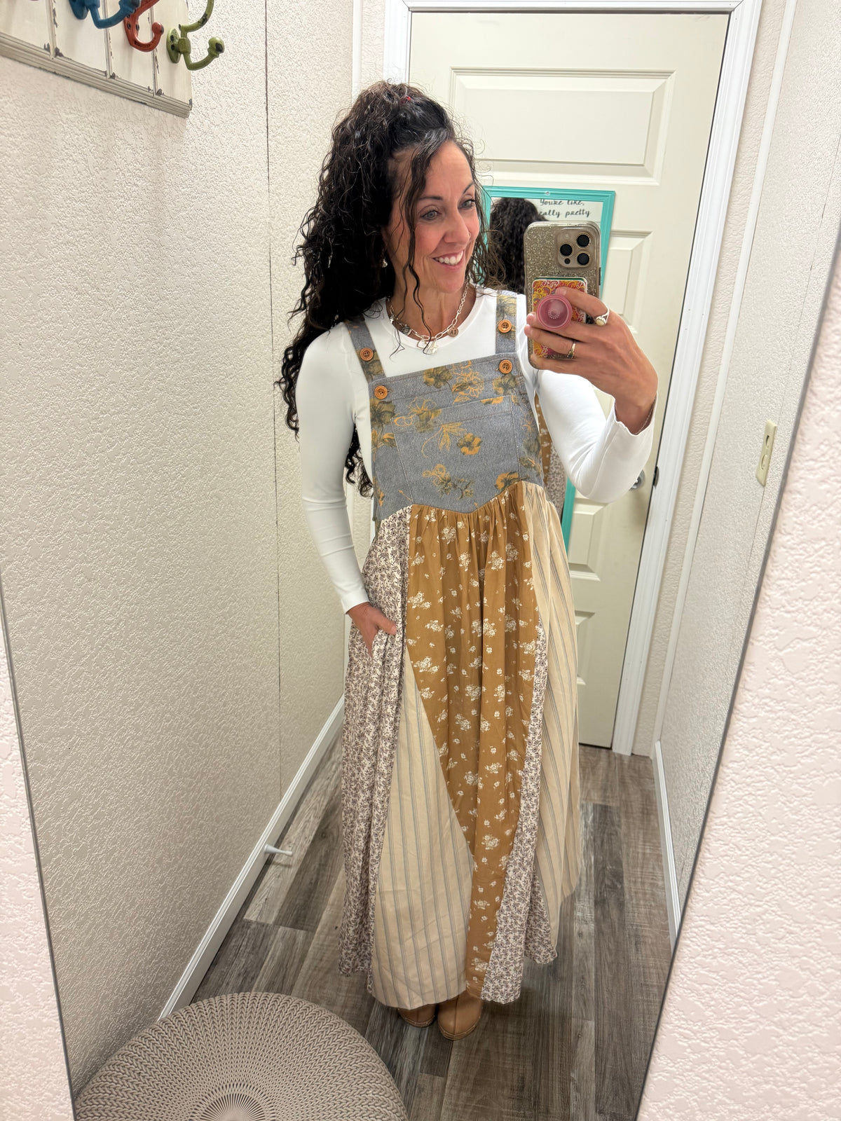 Autumn Overall Dress