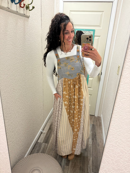 Autumn Overall Dress